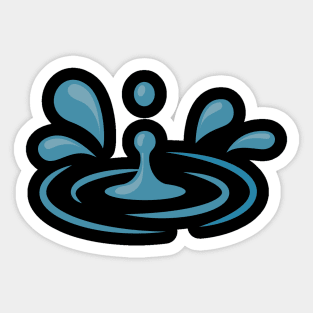 Water Droplets Sticker